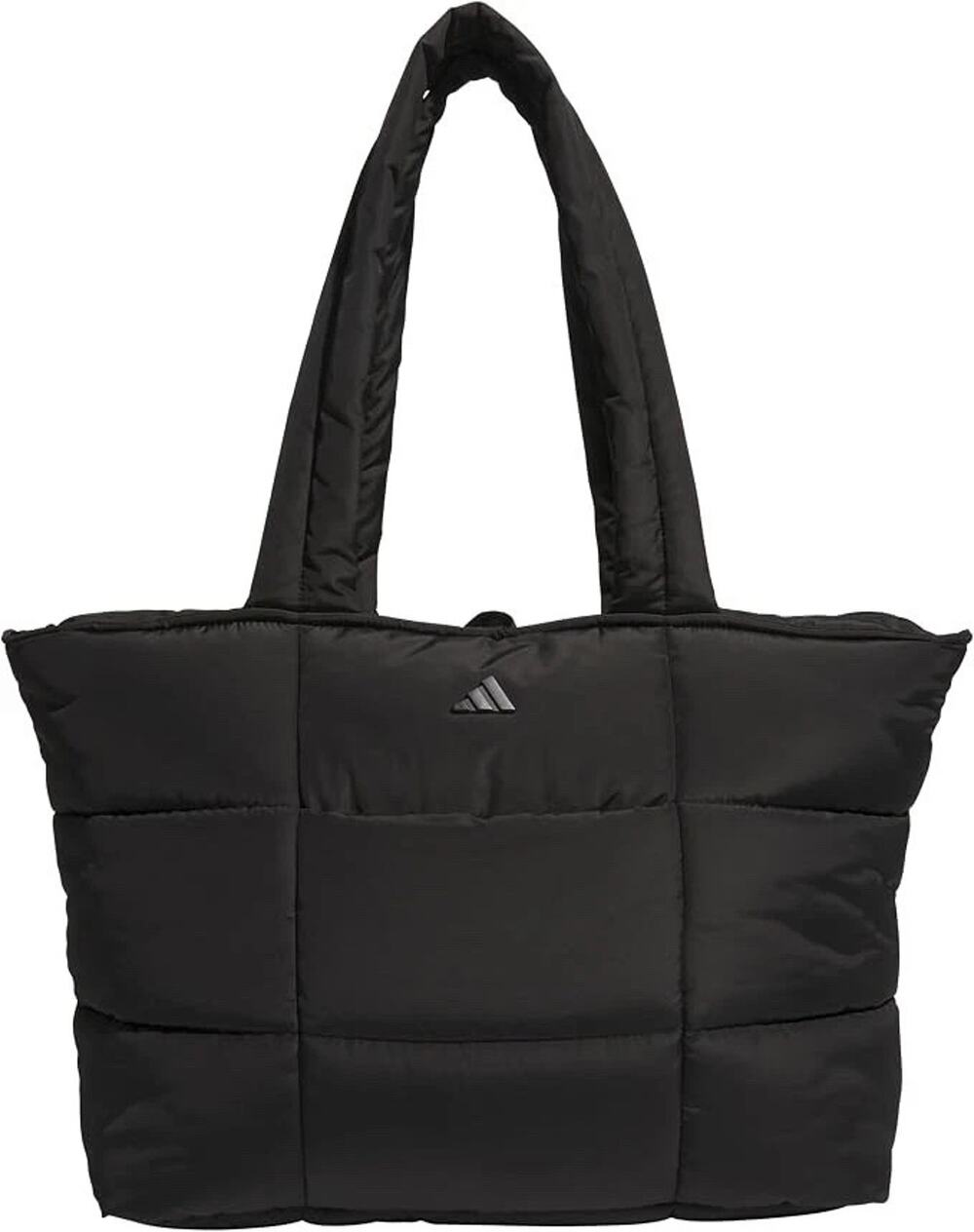 Adidas Black Quilted Puffer Tote Bag Travel Gym Work Laptop Shoulder 1983208 NEW